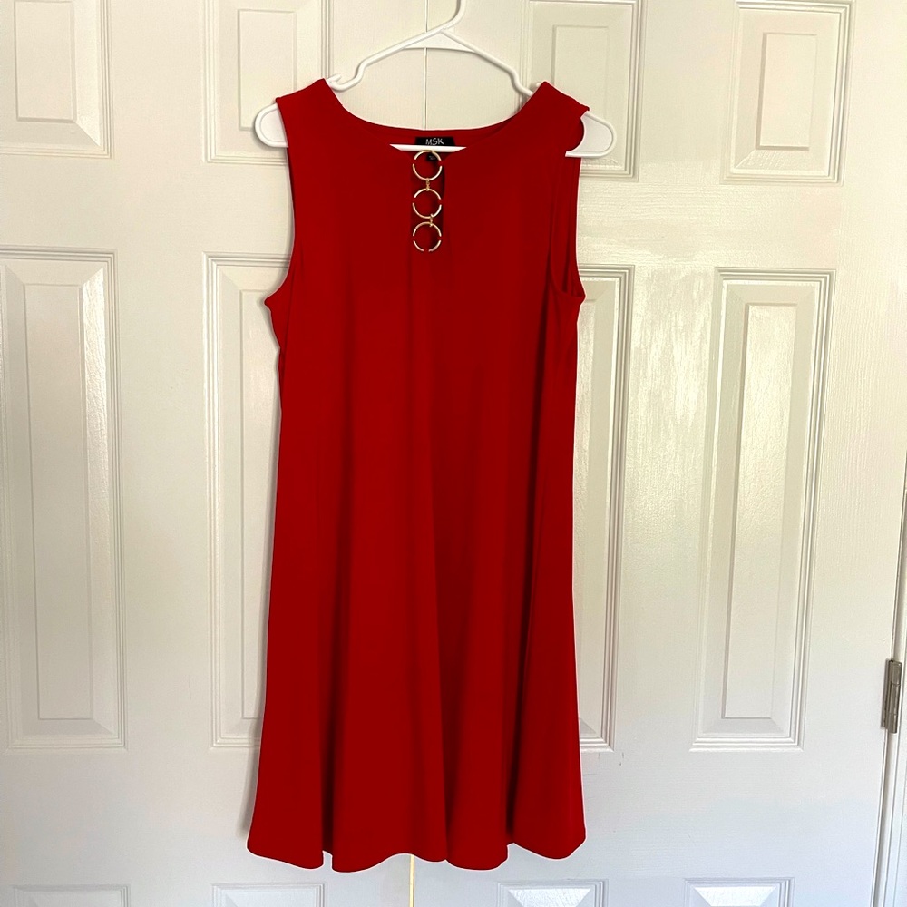 Ladies beautiful red dress size medium woman’s stylish clothes